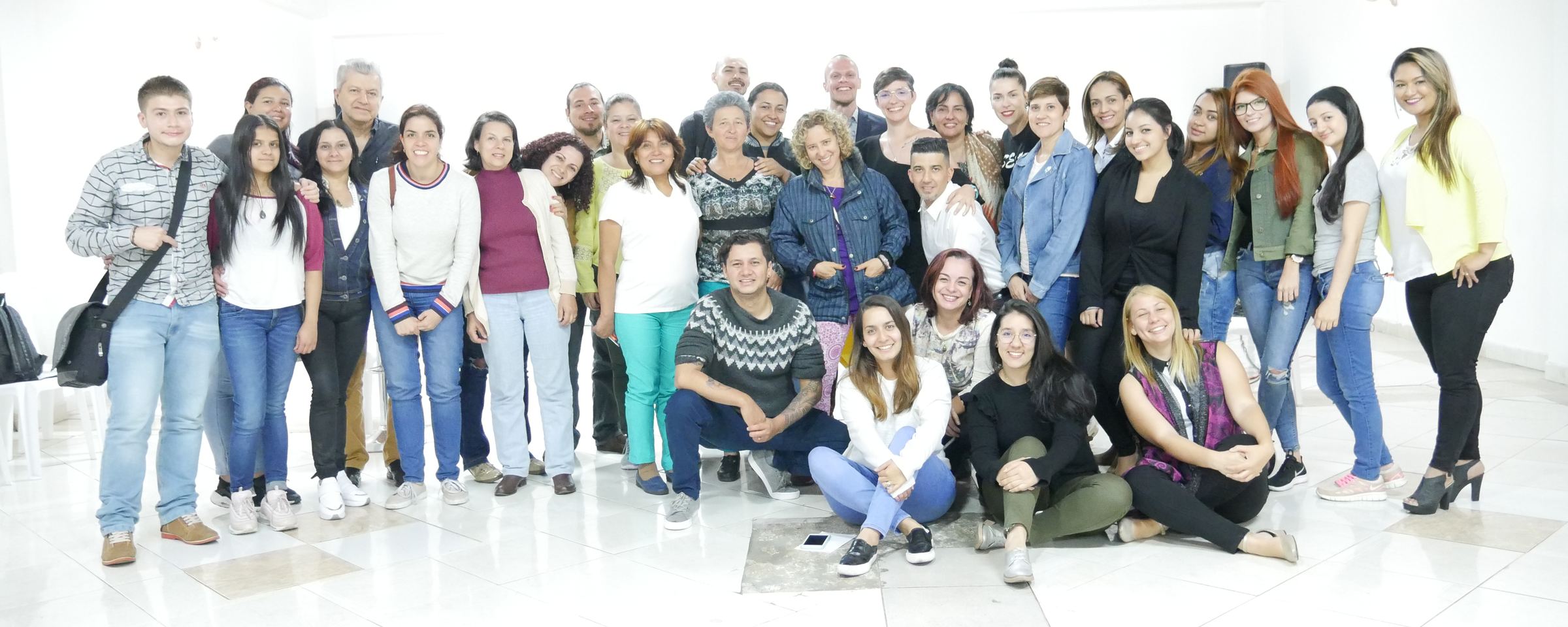Professional training group setting in Medellin, Colombia, 2018.